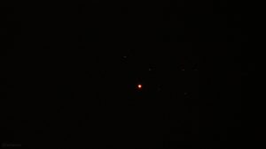 Venus passiert den Sternhaufen der Plejaden - Foto vom 3. April 2020 um 23:59 Uhr