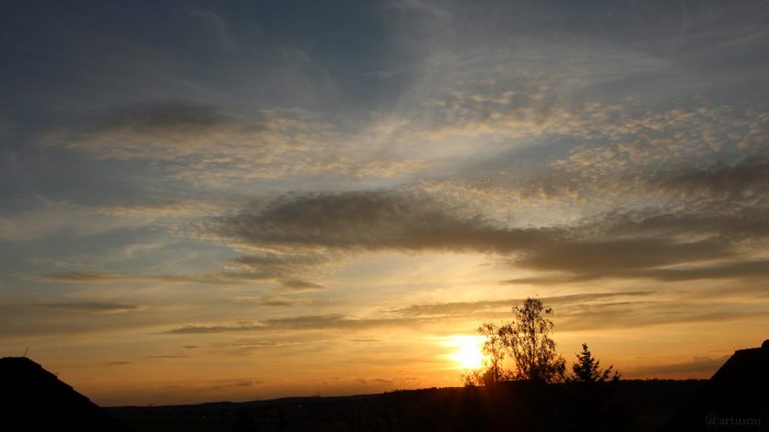 Wetterbild aus Eisingen vom 28. April 2020 um 20:11 Uhr