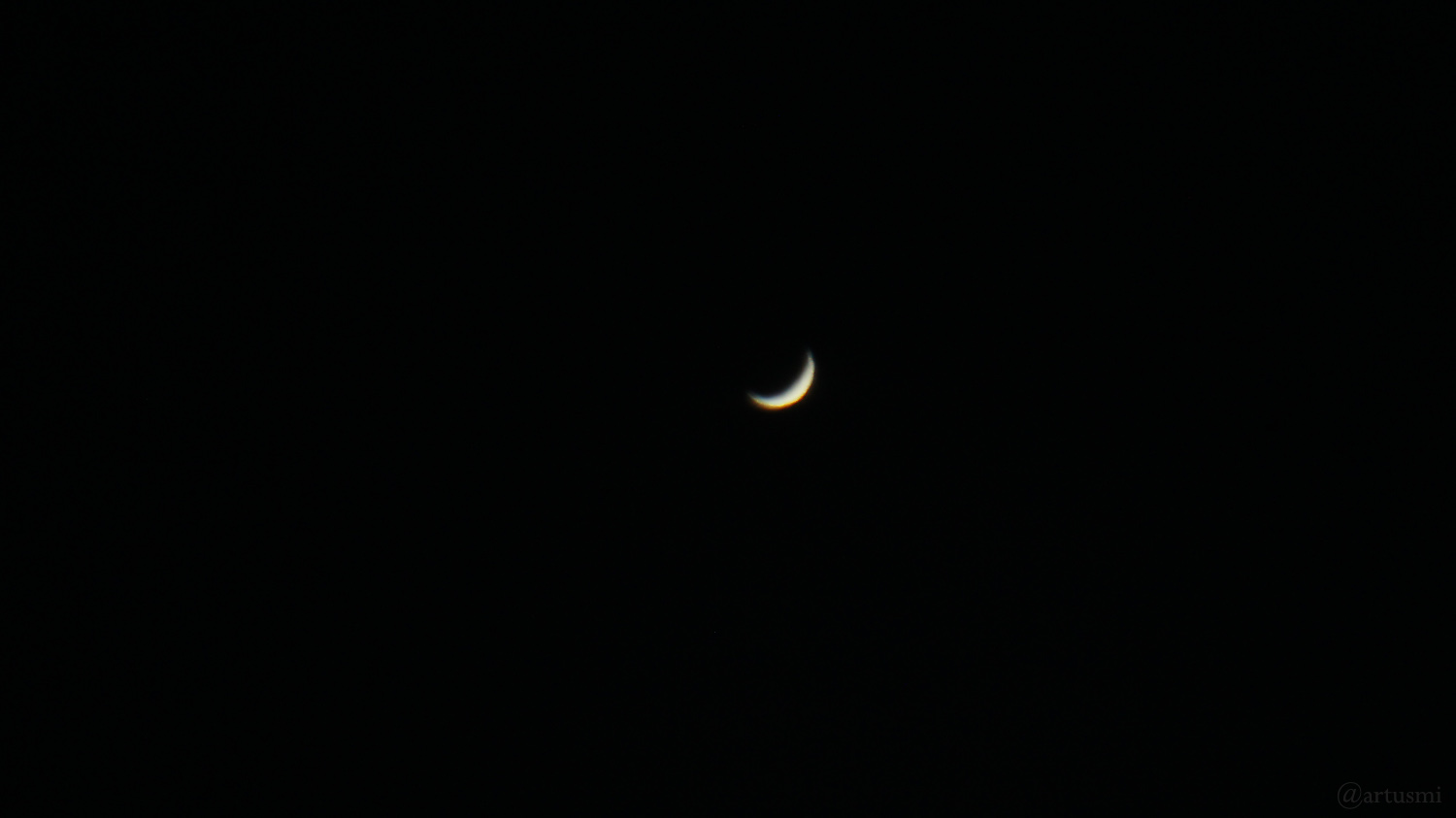 Planet Venus am 7. Mai 2020 um 21:02 Uhr am Westhimmel von Eisingen