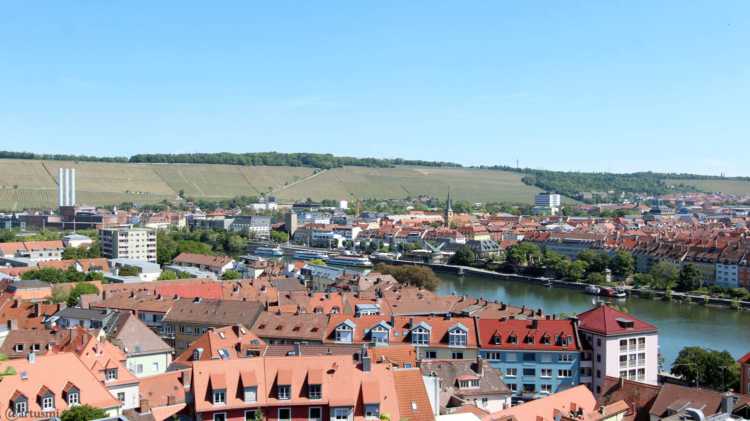 Würzburg am Main am 18. Mai 2020