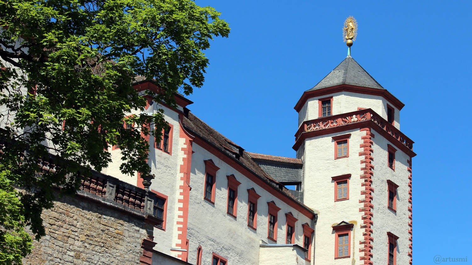 Marienturm der Festung Marienberg in Würzburg