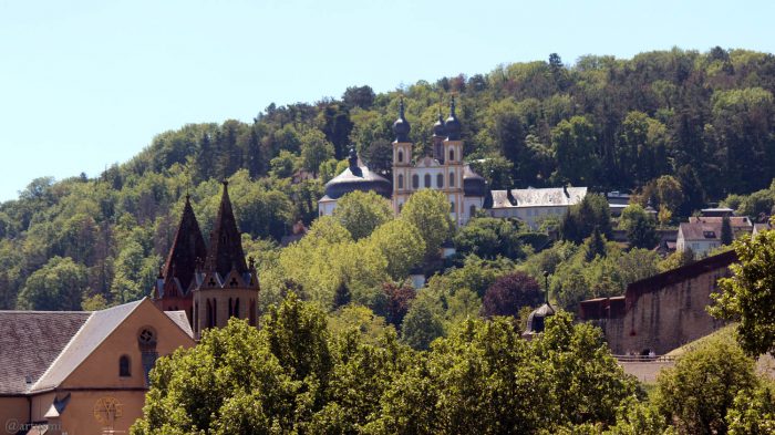 St. Burkard und Käppele in Würzburg am 18. Mai 2020