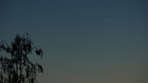 Venus und Merkur am 21. Mai 2020 um 21:58 Uhr am Nordwesthimmel von Eisingen