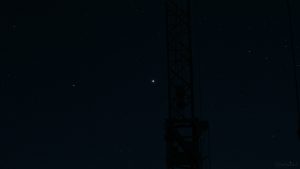 Saturn und Jupiter am 1. Juli 2020 um 01:10 Uhr am Südhimmel