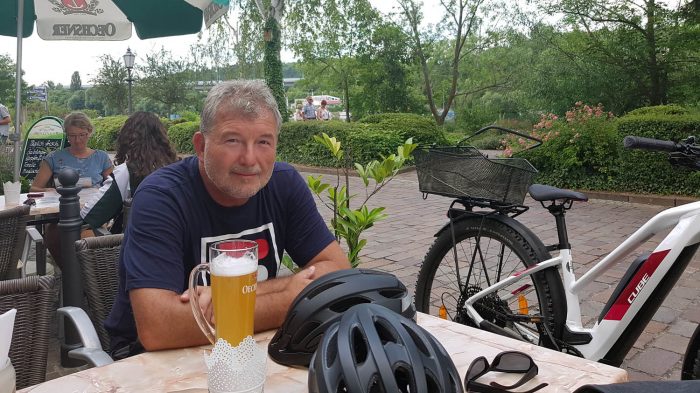 Artur Schmitt während Fahrradtour am 14. Juli 2020