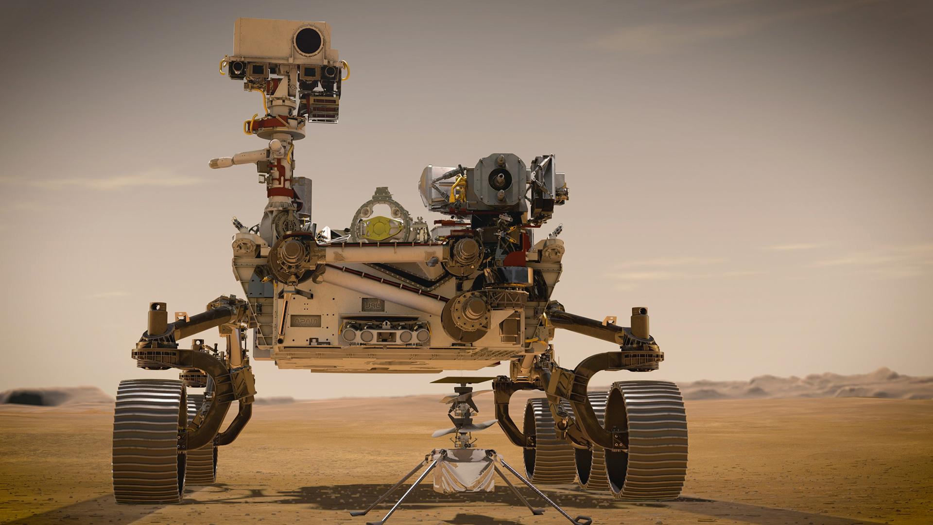 NASA Rover Perseverance lauscht in dünner Mars-Atmosphäre