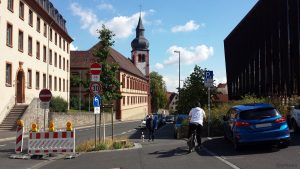 Zeller Straße in Würzburg stadteinwärts am 2. September 2020