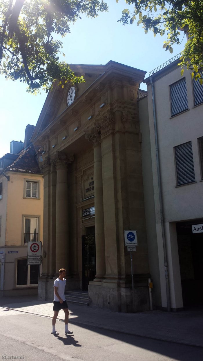 Spitäle Galerie in der Burkarderstraße in Würzburg am 2. September 2020