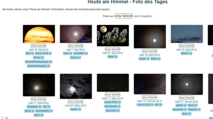 Rückblick astronomie.info und CalSky
