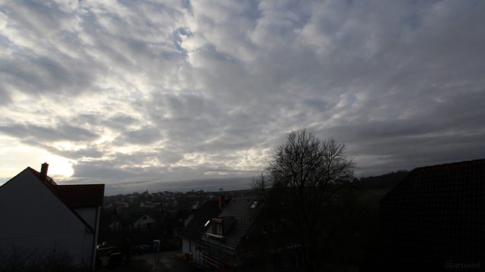 Wetterbild aus Eisingen vom 1. Januar 2021