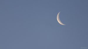 Abnehmender Mond am 9. Januar 2021