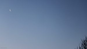 Abnehmender Mond am 9. Januar 2021