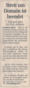 Mainpost am 05.03.2002