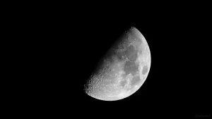 Zunehmender Mond am 20. Februar 2021