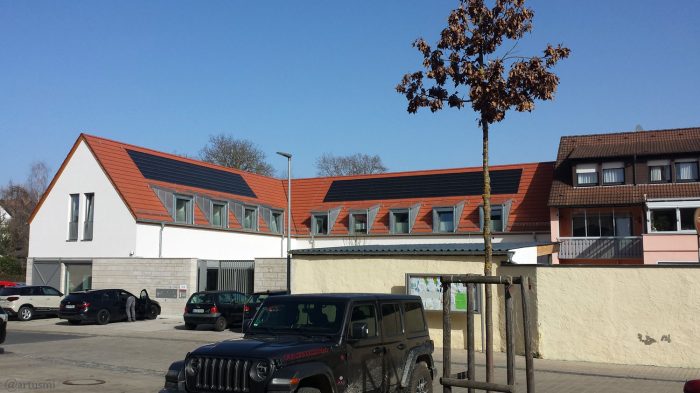 Dorfzentrum in Eisingen am 25. Februar 2021