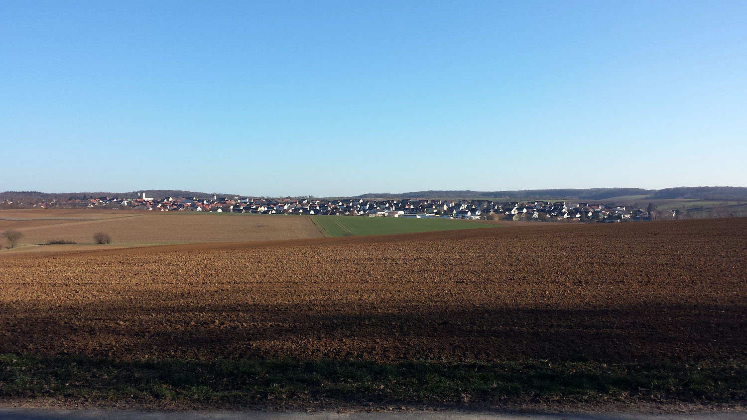 Wetterbild vom 1. März 2021 aus Waldbüttelbrunn