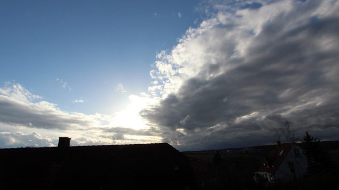 Sturmtief Klaus - Wetterbild aus Eisingen vom 11. März 2021