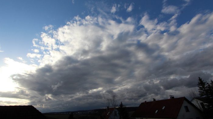 Sturmtief Klaus - Wetterbild aus Eisingen vom 11. März 2021