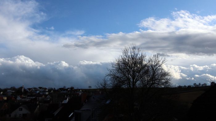Sturmtief Klaus - Wetterbild aus Eisingen vom 11. März 2021