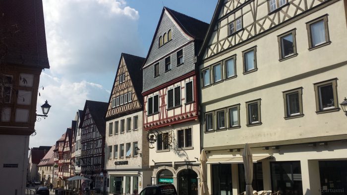 Fachwerkhäuser in der Hauptstraße in Ochsenfurt
