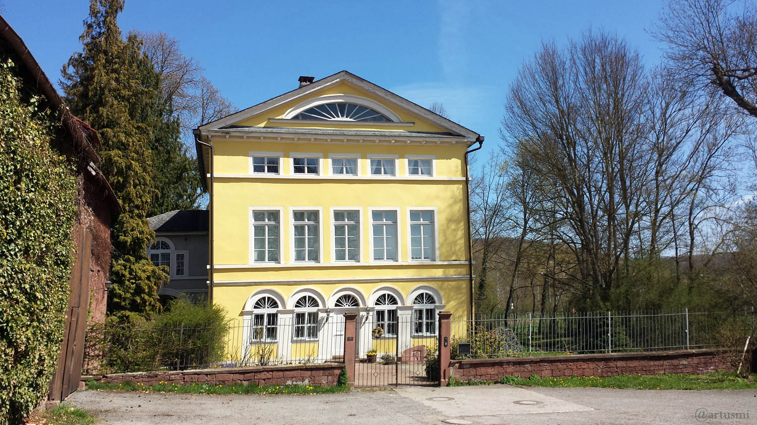 Schloss Uettingen am 22. April 2021