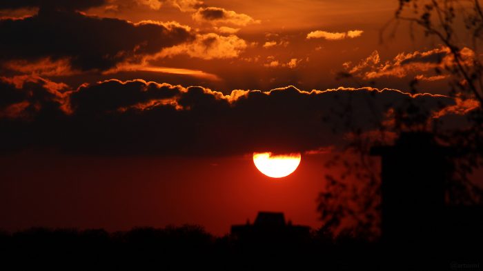 Sonnenuntergang am 29. April 2021