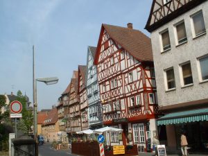 Fachwerkhäuser in der Hauptstraße in Ochsenfurt