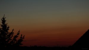 Merkur am 7. Mai 2021 am West Nordwesthimmel von Eisingen