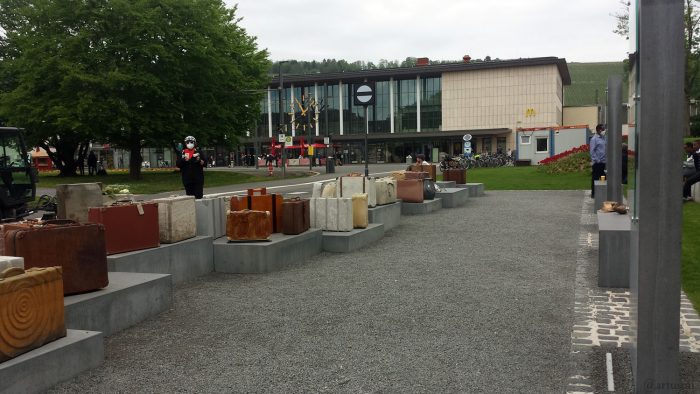 DenkOrt Deportationen am Hauptbahnhof in Würzburg