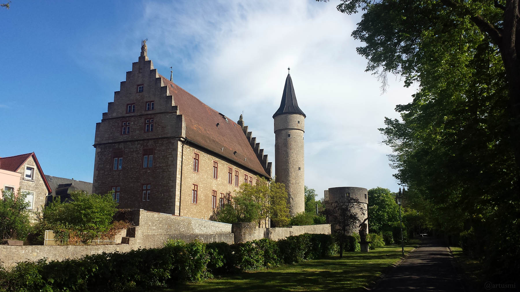 Palatium, Nikolausturm und Dicker Turm in Ochsenfurt