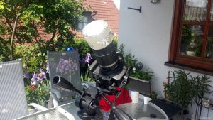 Canon EOS 600D mit selbstgebasteltem Sonnenfolienfilter