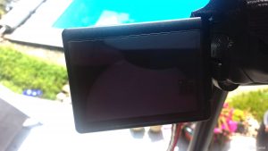 Partielle Sonnenfinsternis am 10. Juni 2021 im Display der Canon EOS 600D