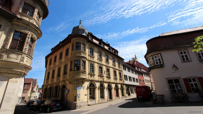 Handelshäuser am Marktplatz in Marktbreit