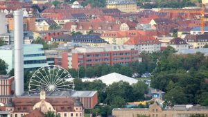 Blick vom Würzburger Schalksberg auf die Stadt