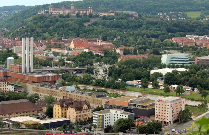 Blick vom Würzburger Stein auf die Stadt