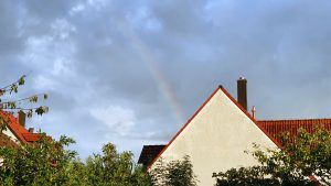 Wetterbild vom 22. August 2021 am Ende des Regentages
