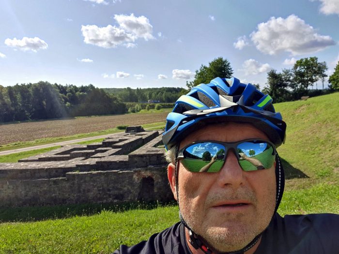 Artur Schmitt während einer Fahrradtour am 26. August 2021