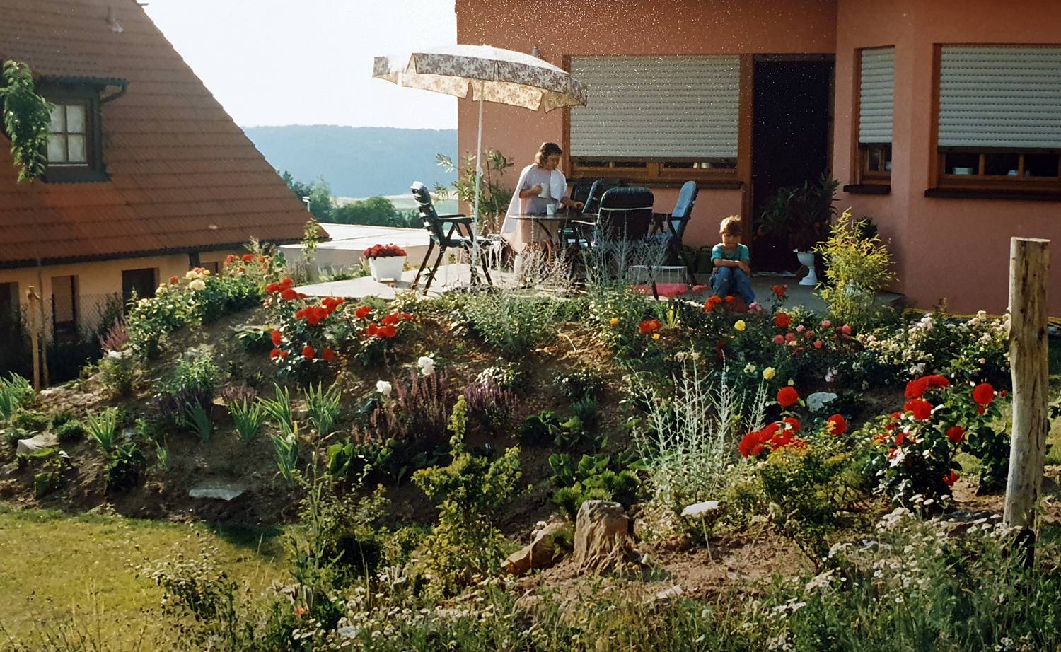 Unser Garten im Sommer 1994