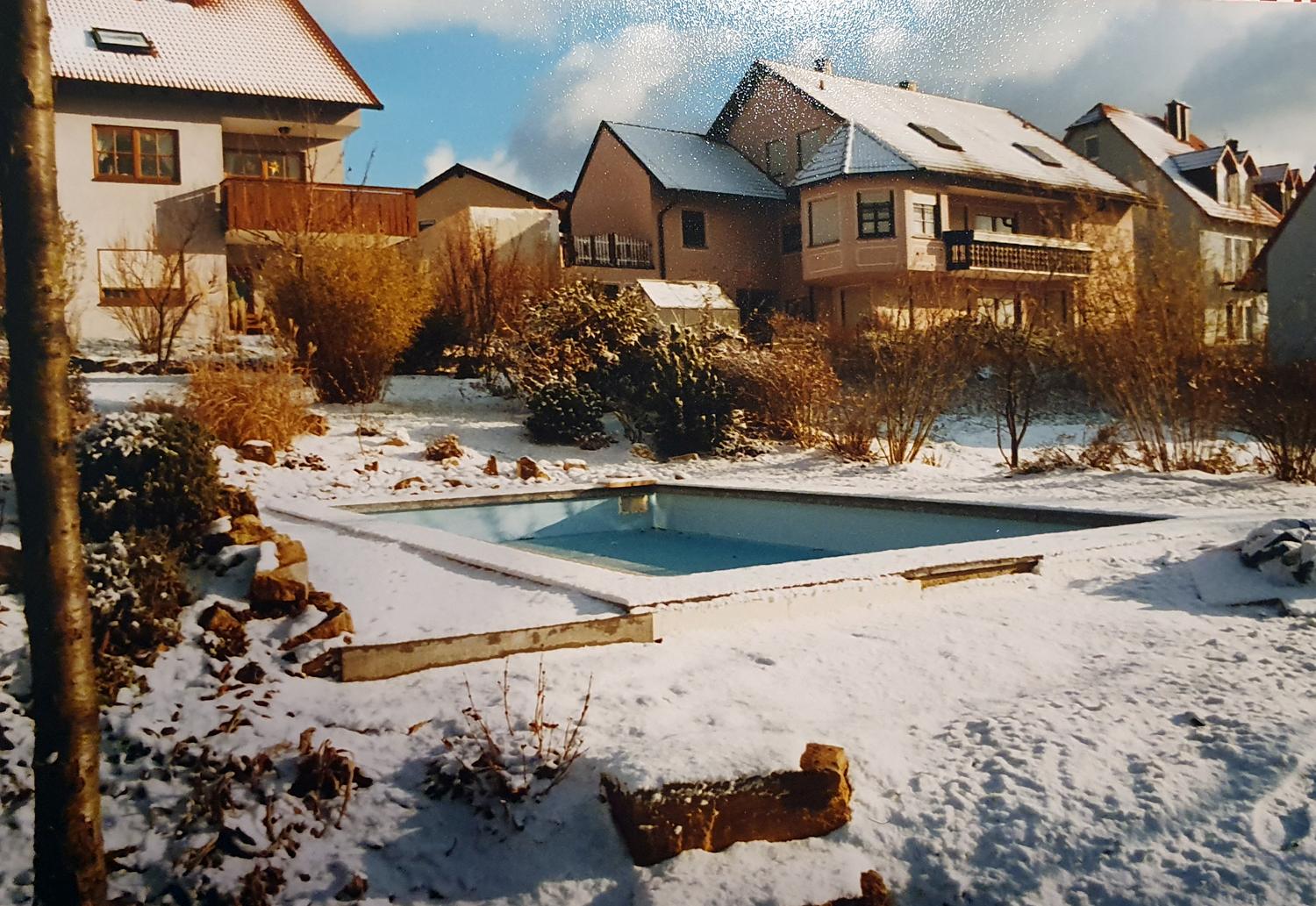 Unser Garten im Winter 2001