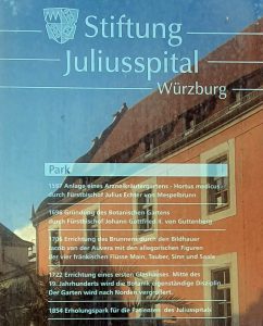 Infotafel Stiftung Juliusspital Würzburg