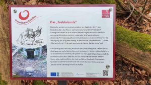 Infotafel: Das "Eselsbrünnla" am Schwanberg