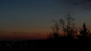 Planet Merkur am 20. April 2022 am Abendhimmel