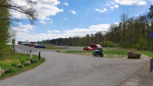 Parkplatz Baumwipfelpfad Steigerwald bei Ebrach im Landkreis Bamberg