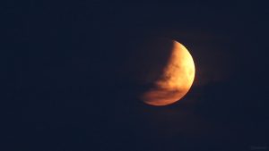 Partielle Mondfinsternis am 16. Mai 2022 in Eisingen