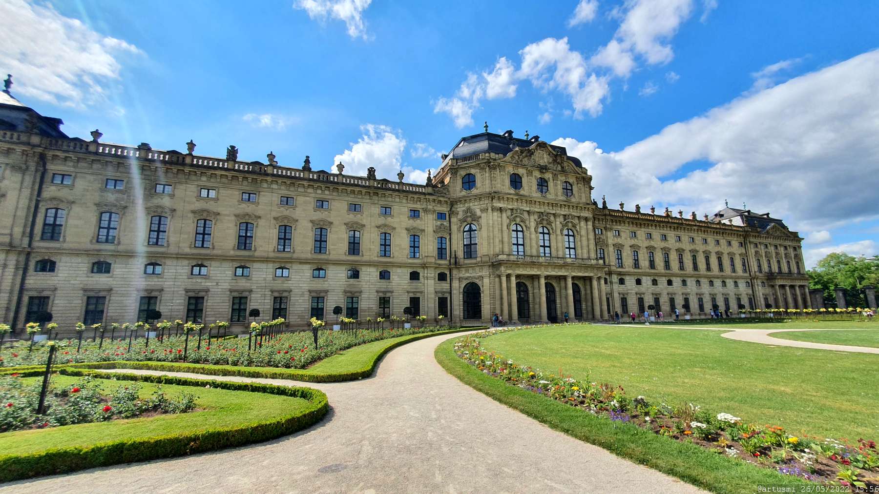 Residenz und Hofgarten in Würzburg