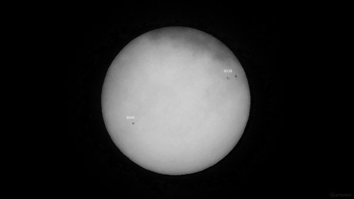 Sonnenfleckenaktivität am 24. Juni 2022