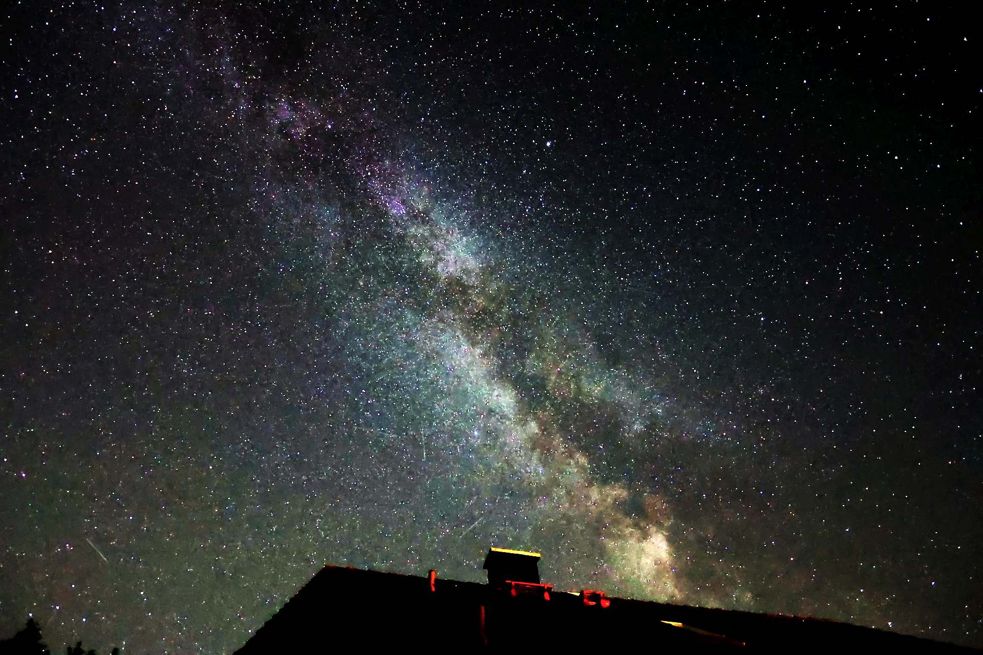 Die Milchstraße von der Terrasse aus fotografieren