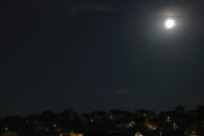 Der Mond am 12. Juli 2022 am Südhimmel von Eisingen