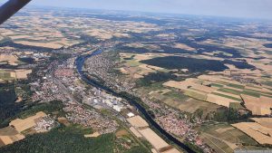 Ochsenfurt am Main mit Main-Klinik und Zuckerfabrik