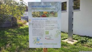 "Mein Lieblingsplatz" auf dem Gelände des Landratsamts Würzburg